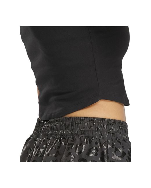 Reebok Black X Angel Reese Cropped Graphic Tee