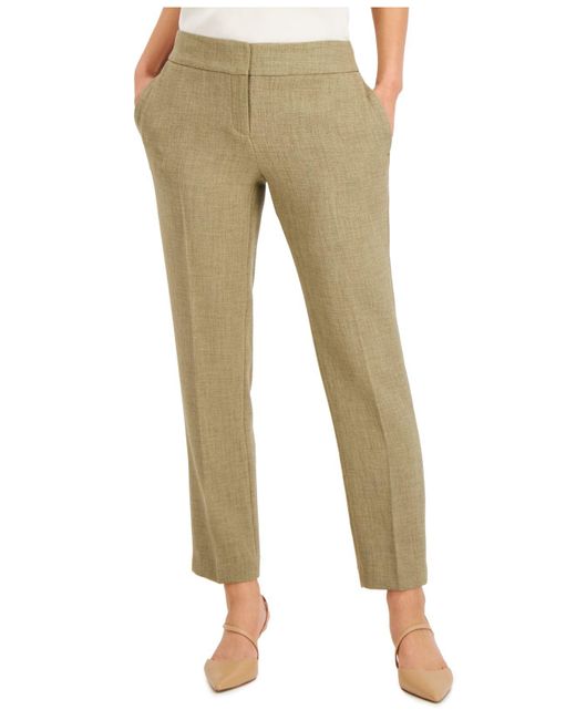 Kasper Synthetic Slim-fit Pants in Gray | Lyst