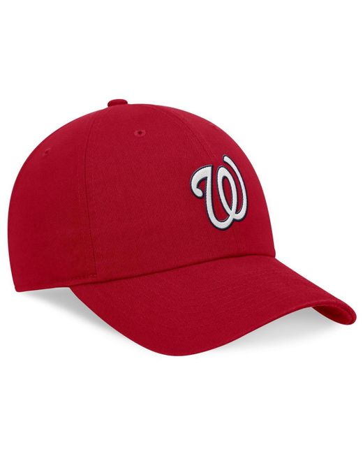 Nike Red Washington Nationals Evergreen Club Adjustable Hat for men