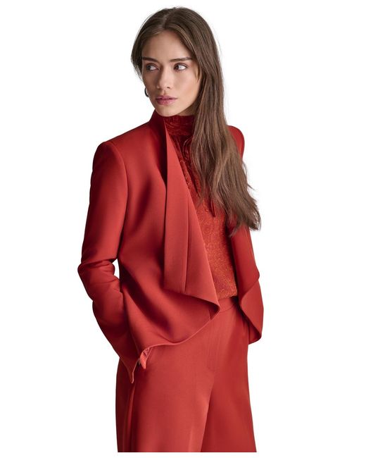 BCBGMAXAZRIA Open-front Collared Jacket