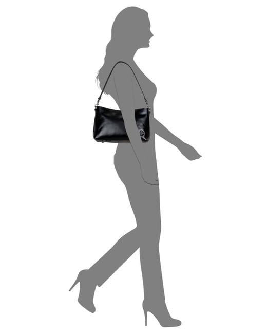 Patricia Nash Black Betta Medium Leather Crossbody