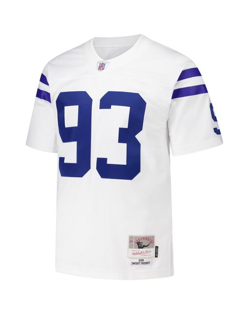 Mitchell & Ness Blue Dwight Freeney Indianapolis Colts 2006 Legacy Replica Jersey for men