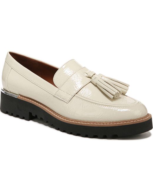 franco sarto white loafers