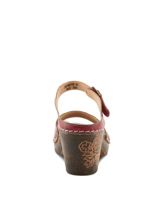 L'ARTISTE Brown Spring Step Japhette Platform Slide