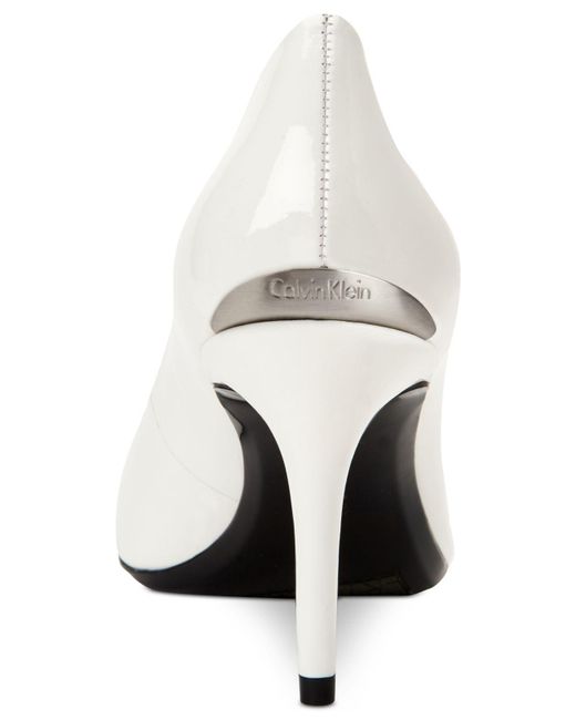 calvin klein gayle pumps white