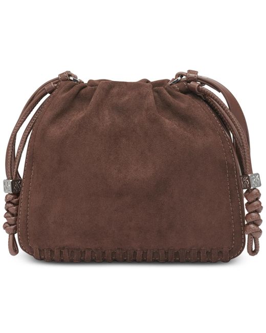 DKNY Brown Halle Small Drawstring Crossbody