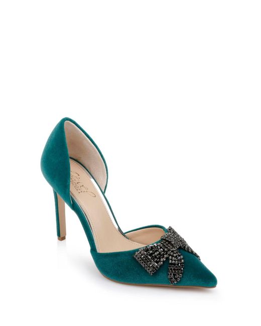 badgley mischka marissa embellished evening pumps