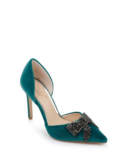 Badgley Mischka Aubrey Evening Pump in Green | Lyst