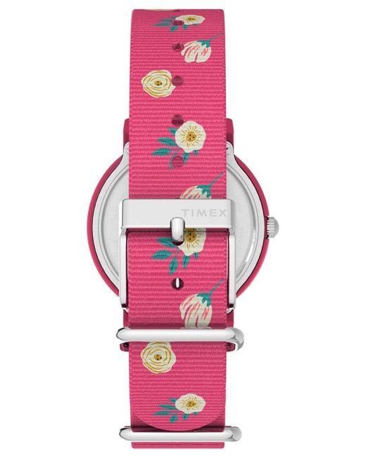Timex Pink Quartz Analog Nylon Watch