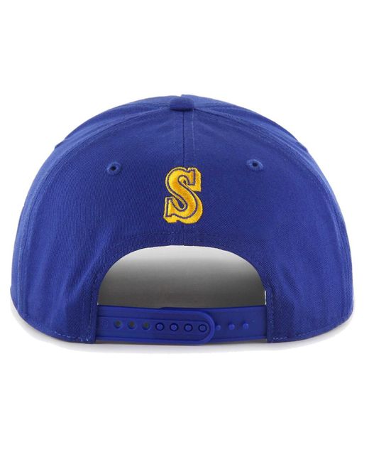 '47 Blue 47 Brand Seattle Mariners Wax Pack Collection Premier Hitch Adjustable Hat for men