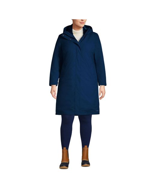 Lands' End Blue Plus Size Insulated 3