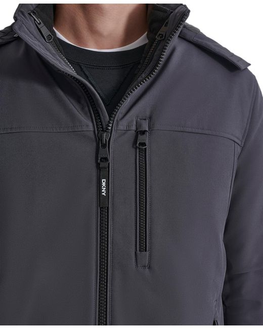 DKNY Black 3-in-1 Systems Jacket for men