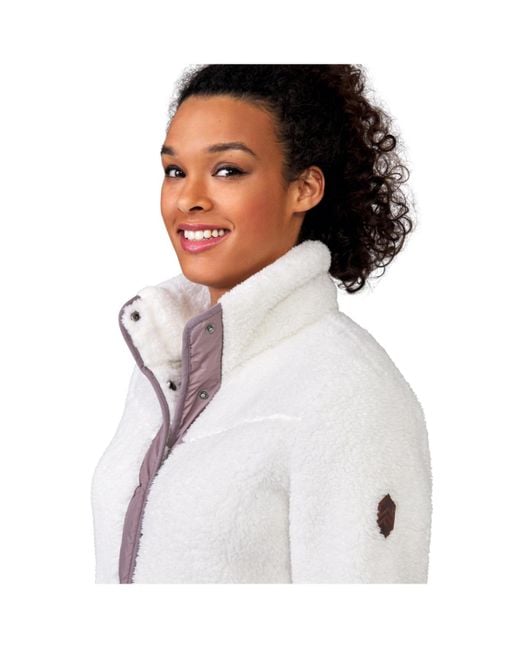 Free Country White Sherpa Butter Pile Jacket