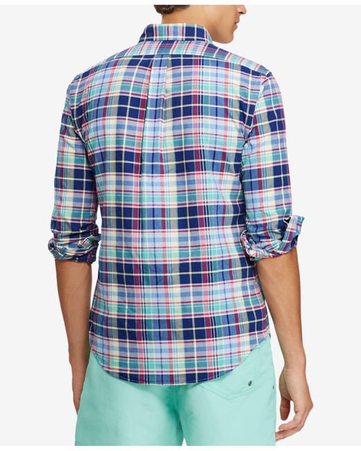 ralph lauren classic fit plaid shirt