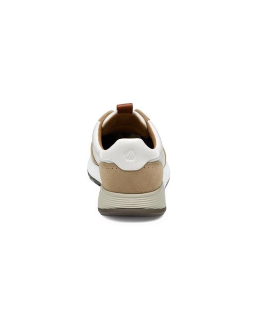 Johnston & Murphy White Kinnon T-toe Sneakers for men