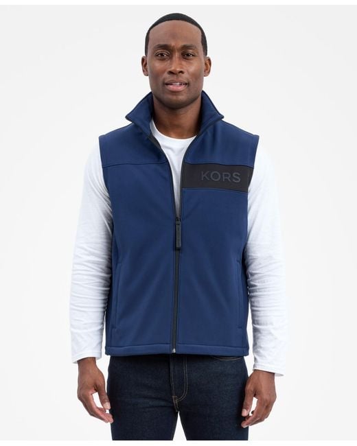 Michael Kors Blue Softshell Vest for men