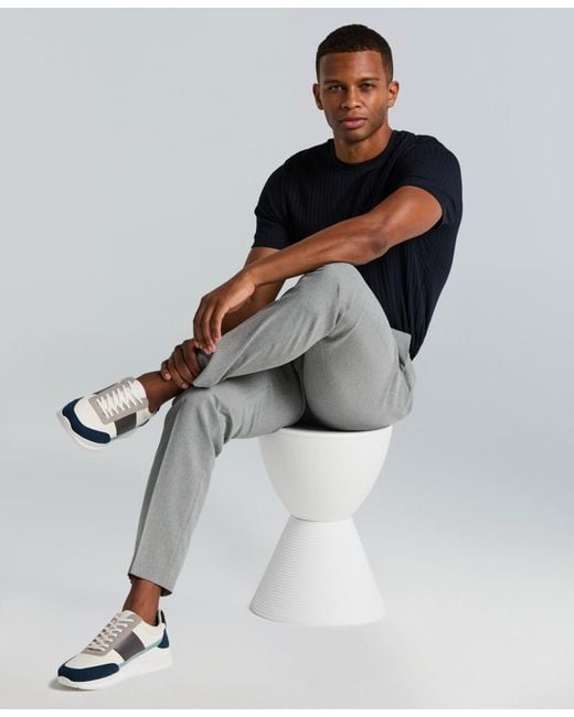 dress pants with shirt gripper Men's Shirt Gripper Waistband Pants - Men