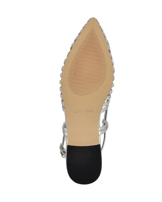 Calvin Klein Metallic Jillie Flat