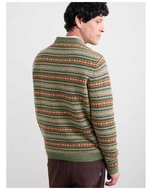 Seasalt Cornwall Green Carracks Sweater for men