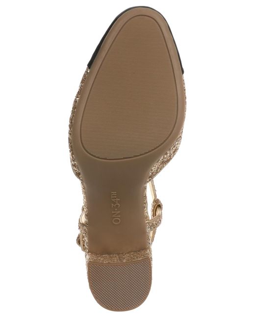 On 34th Metallic Dotti Captoe Pumps