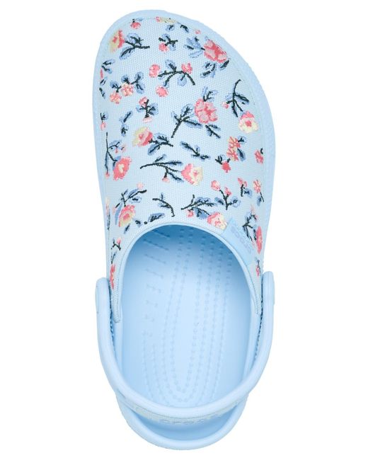 Crocs™ Classic Crafted Floral Clogs From Finish Line in Blue | Lyst