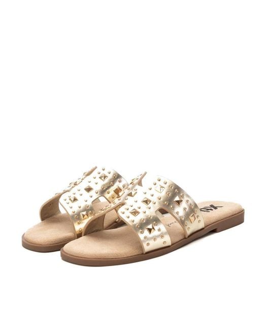 Xti Natural Flat Sandals By