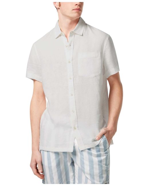 Scotch & Soda Gray Regular-fit Button-down Linen Shirt for men