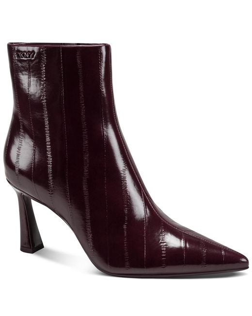 DKNY Purple Cayden Pointed Toe Booties