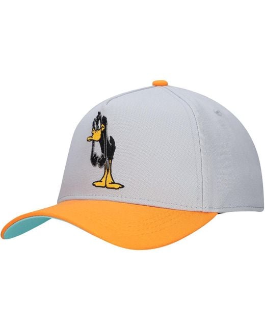 Lids Gray Looney Tunes Daffy Duck A-frame Adjustable Hat for men