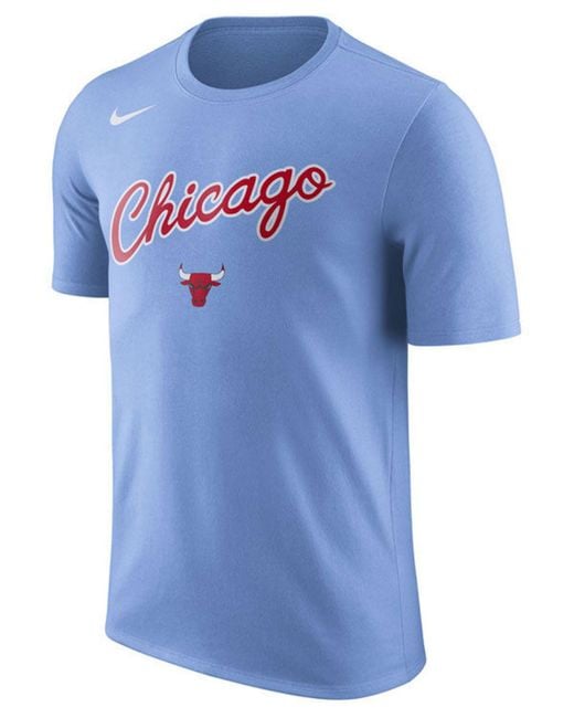 Nike Blue Chicago Bulls City Team T-shirt for men