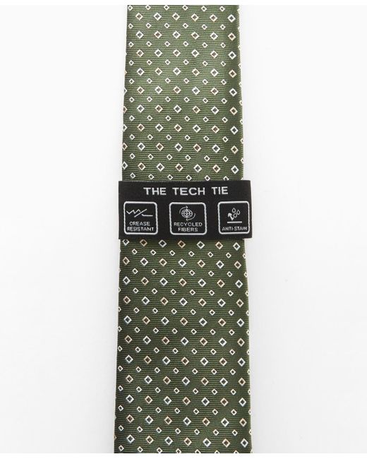 Mango Green Geometric Patterned Tie for men