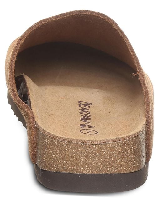 BEARPAW Brown Trinity Slip-on Clogs