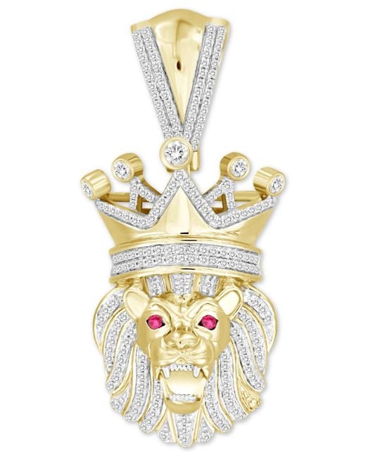 Macy's Metallic Ruby Accent & Diamond (5/8 Ct. T.w. for men