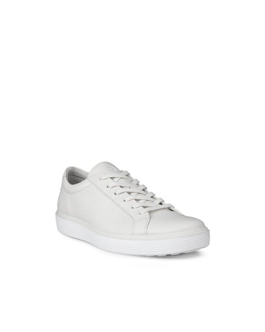 Ecco White Soft 60 Lace Up Sneakers for men