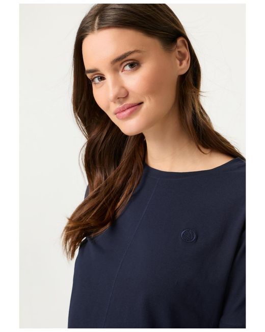 Olsen Blue Relaxed Solid T-shirt