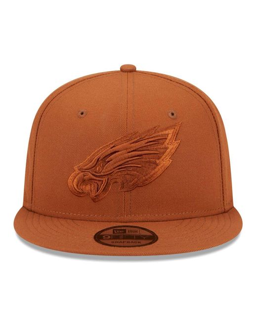 KTZ Brown Philadelphia Eagles Color Pack 9fifty Snapback Hat for men