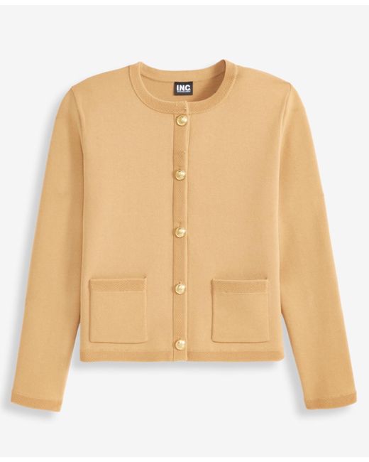 INC International Concepts Blue Structured Cardigan Jacket