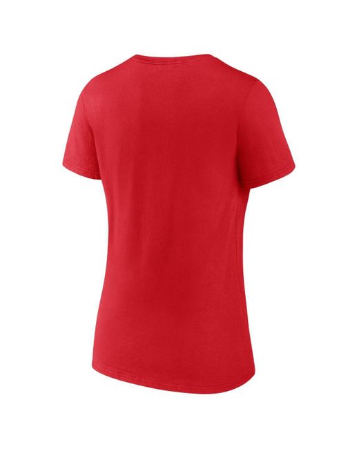 Fanatics Red Carolina Hurricanes Authentic Pro Core Primary V-neck T-shirt