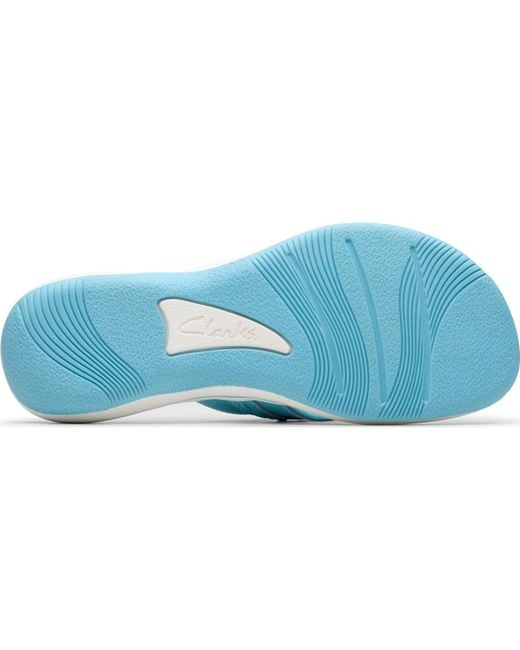 Clarks Blue Cloudsteppers Breeze Opal Sandals