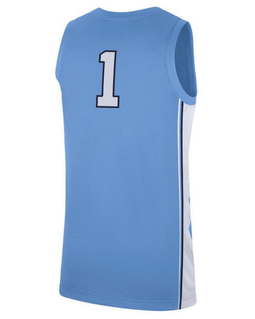 Nike Blue North Carolina Tar Heels Replica Basketball Road Jersey for men