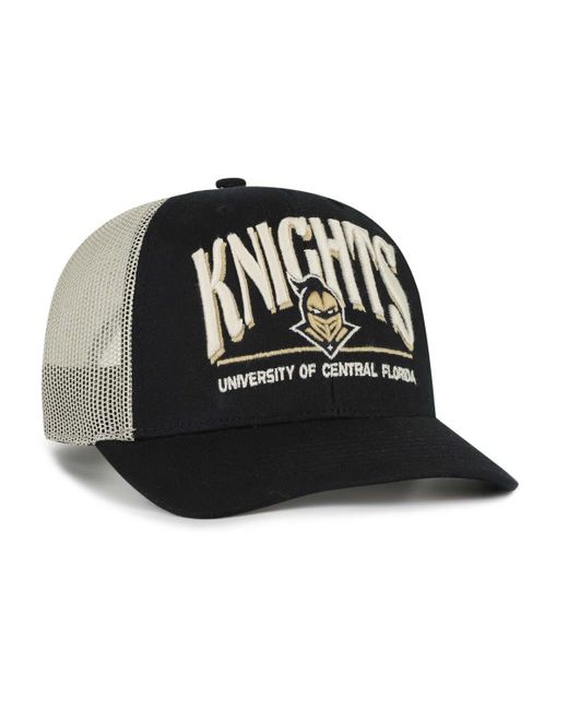 '47 Black Ucf Knights Arid Adjustable Trucker Hat
