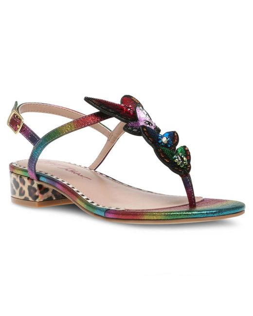 Betsey Johnson Multicolor Jenna Butterfly Dress Sandals