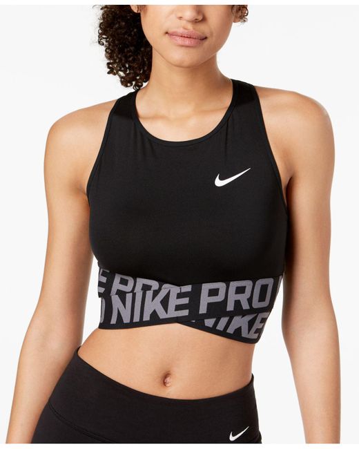 Nike Yoga Dri-Fit crop tank in black check