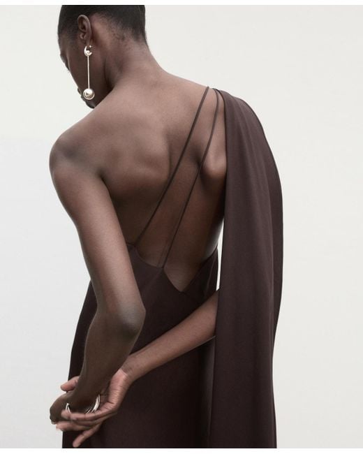 linen brown maxi dress Dahlia Linen Maxi Dress