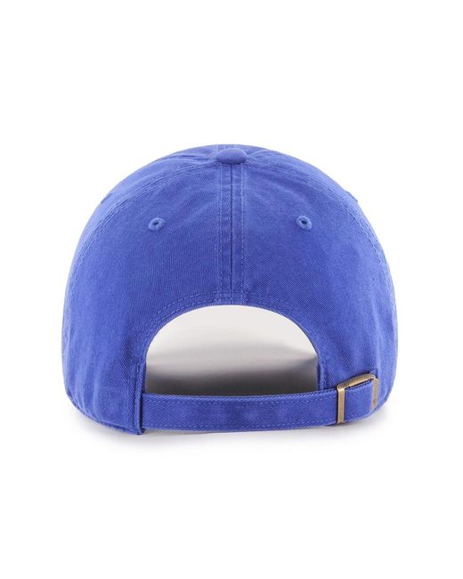 '47 Blue Los Angeles Rams Script Clean Up Adjustable Hat for men