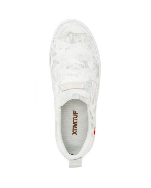 XtraTuf White Canvas Sharkbyte Deck Shoe