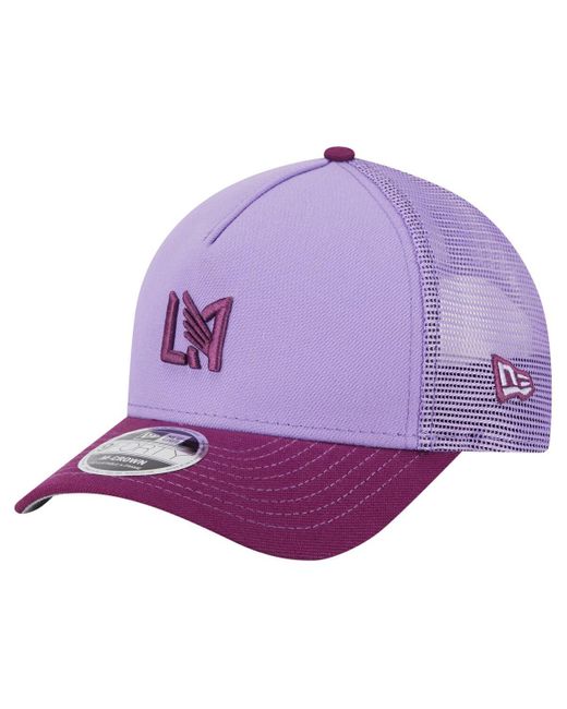 KTZ Purple Lafc Color Pack 9forty A-frame Adjustable Trucker Hat for men