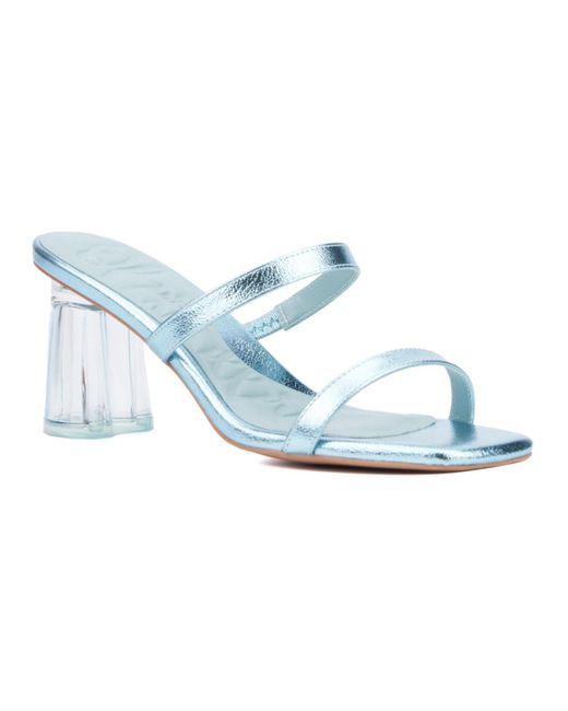 Olivia Miller Blue Lovely Heel Sandal