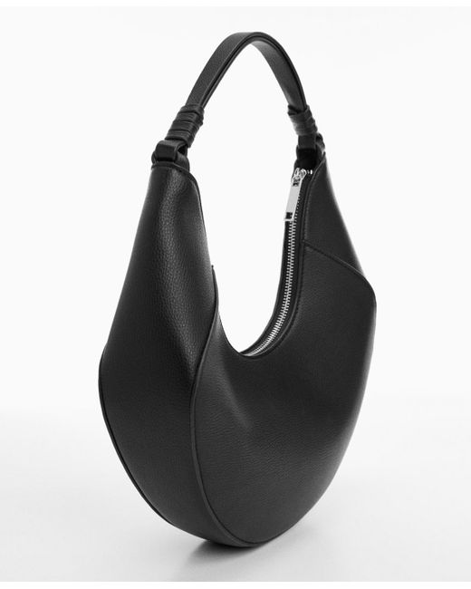 Mango White Leather-effect Shoulder Bag
