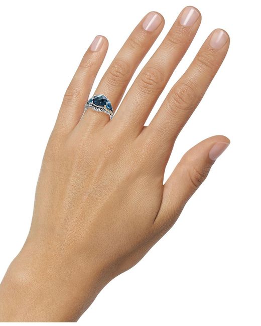 Effy Ocean Bleu By Effy® Blue Topaz (7 Ct. T.w.) Ring In Sterling Silver  And 18k Gold-plate | Lyst